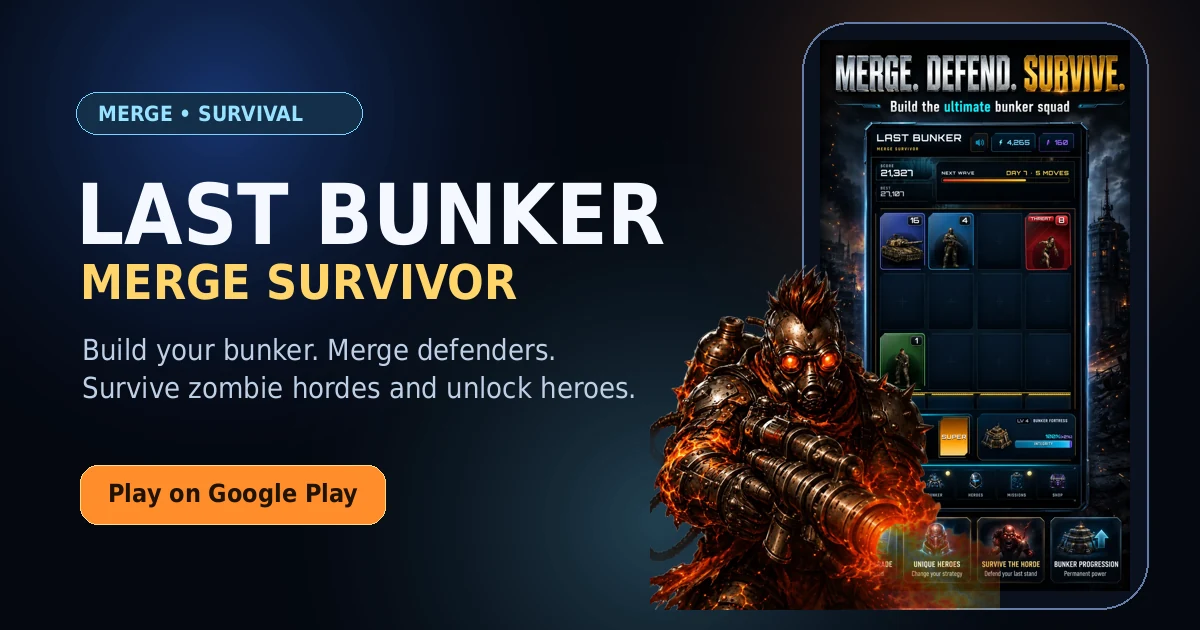 Promotional image for Last Bunker: Merge Survivor